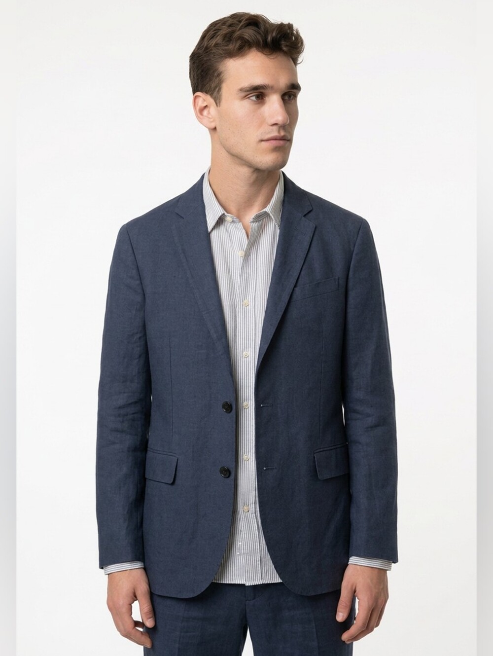 J.crew Ludlow Traveler Navy Wool Tollegno Italy Blazer Jacket